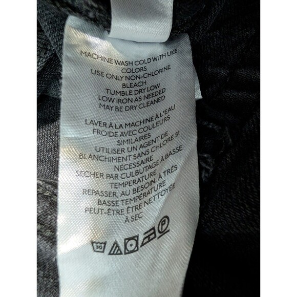 Free‎ People Lasso High Waist Straight Leg Jean Black 31x28 - Picture 5 of 8